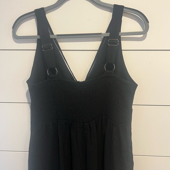 ANRABESS Women's Jumpsuits Summer Wide Leg Sleeveless V Neck - Picture 6 of 7